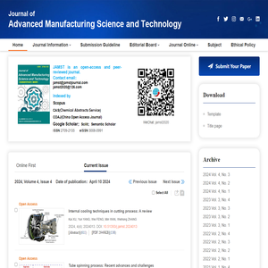 Journal of Advanced Manufacturing Science and Technology